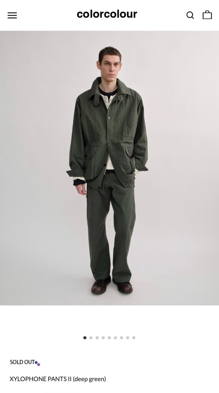 [새제품/2] colorcolour XYLOPHONE PANTS II 상품이미지1