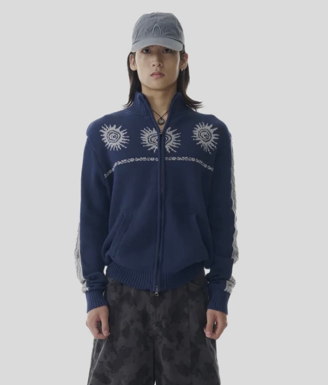 아캄 니트집업  상품이미지1