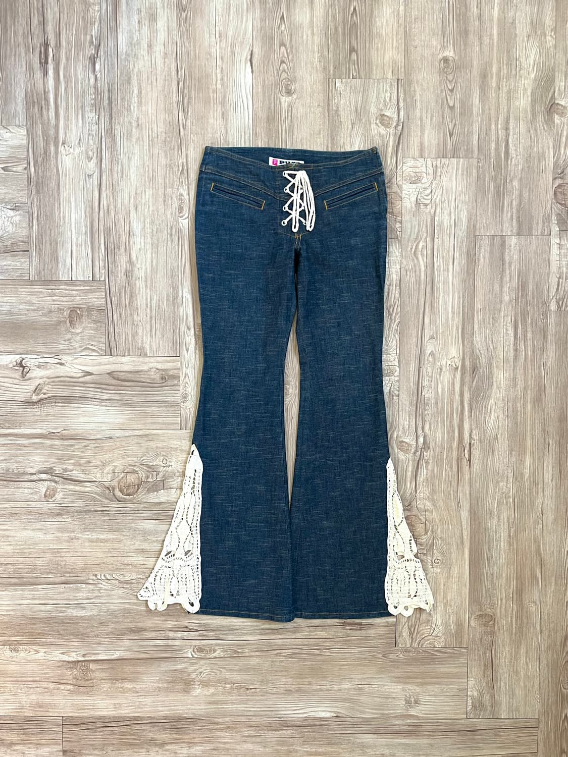 Pura 레이어드 데님 팬츠 상품이미지1