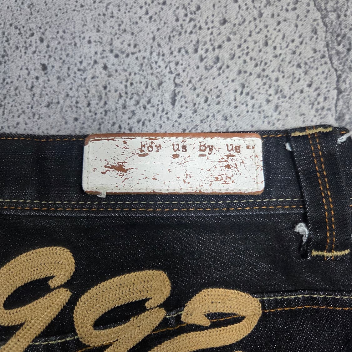 ✨ (만원 빈티지) 후부 백로고 데님 팬츠 상품이미지5