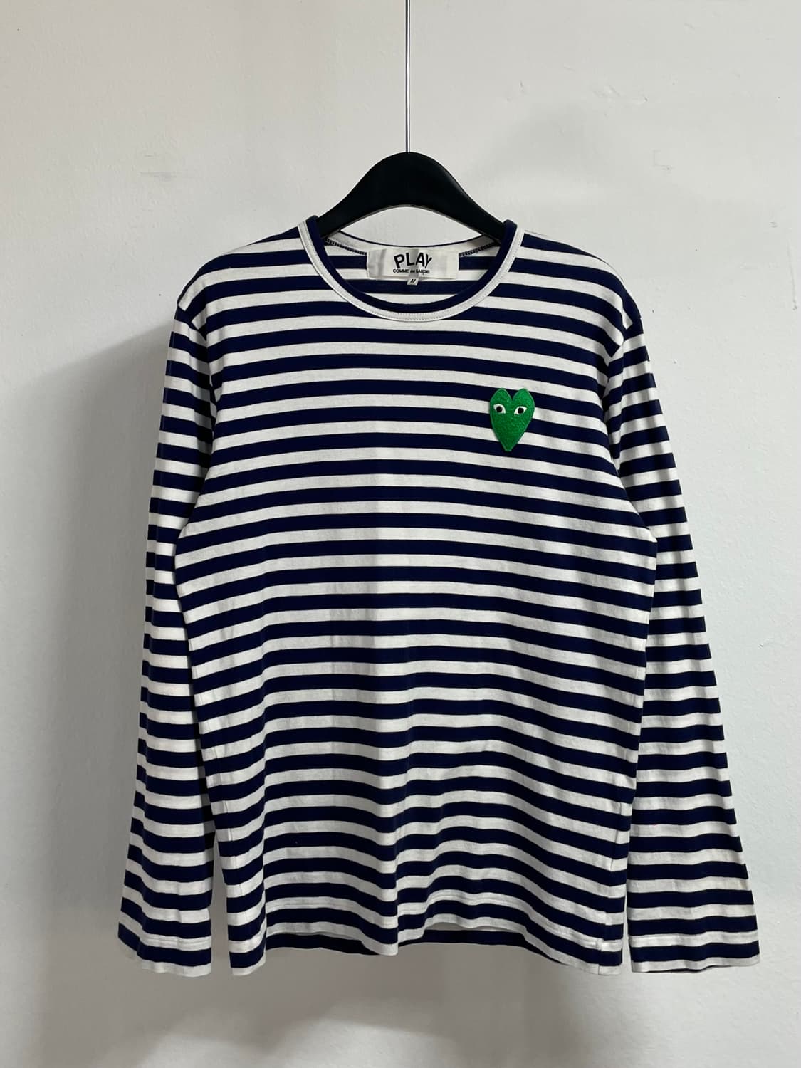 꼼데가르송 우먼스 스트라이프 롱슬리브 긴팔티 (on.568)  상품이미지1