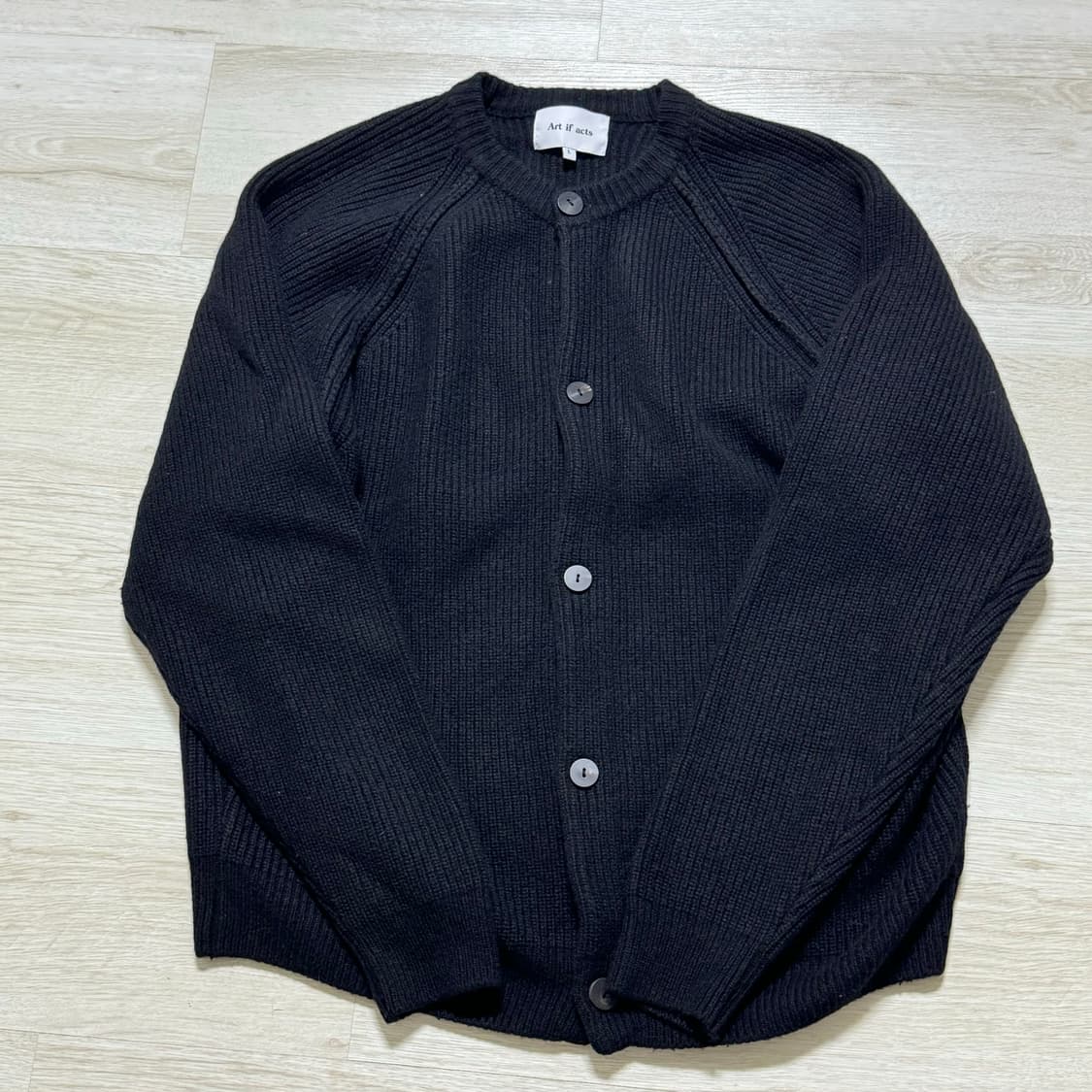 아트이프액츠 라운드넥 가디건 L 상품이미지1