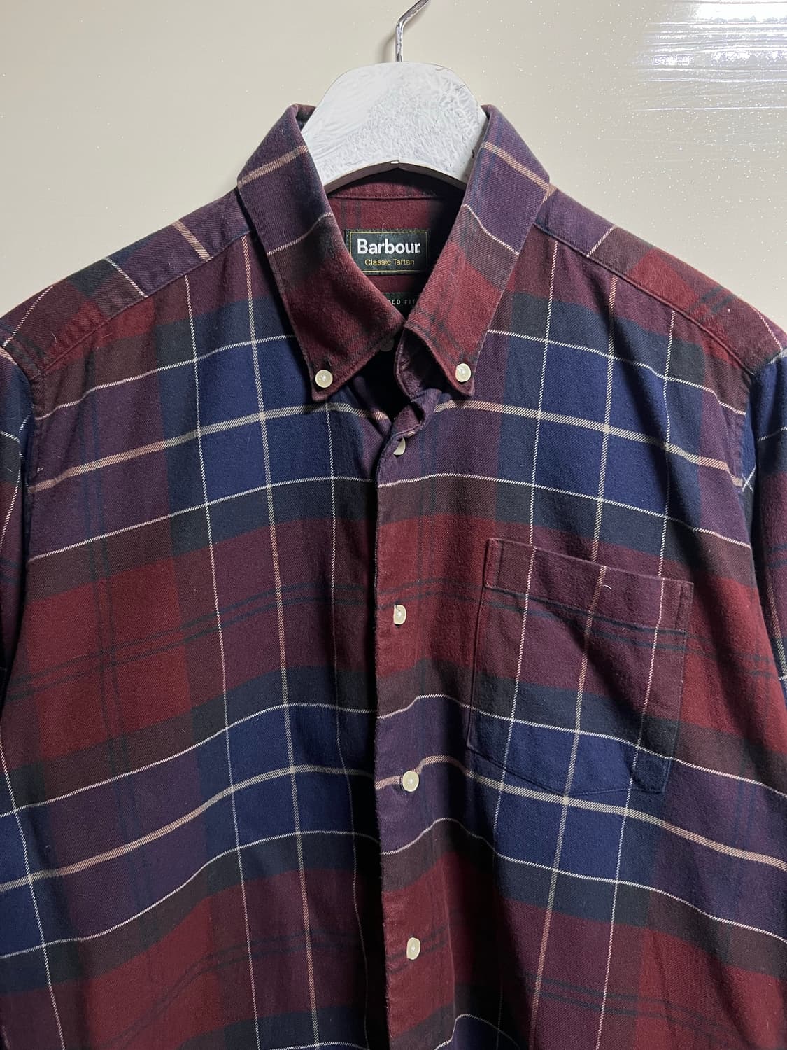 Barbour 바버 테일러핏 체크 셔츠 상품이미지2