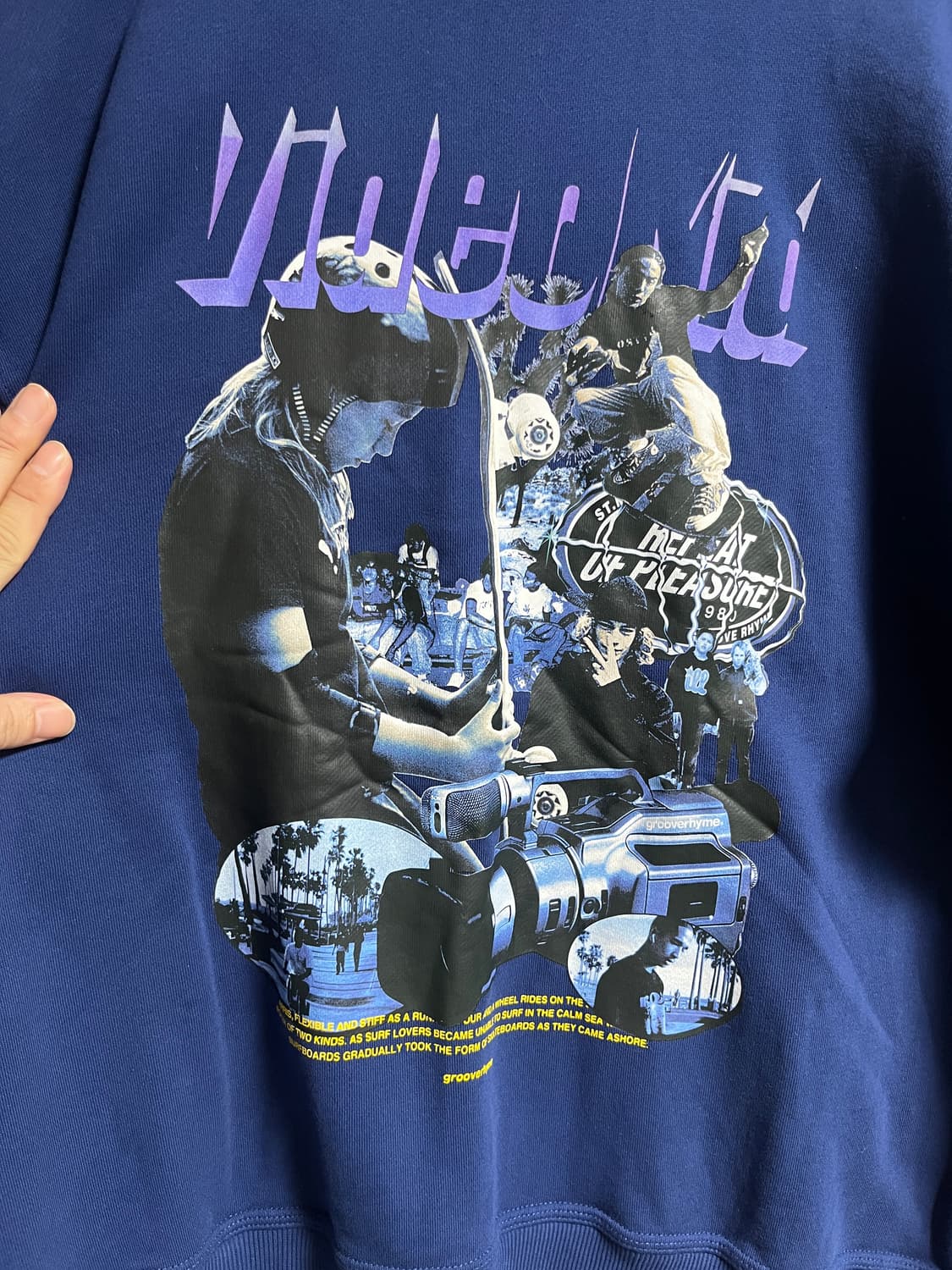 공용 그루브라임 오버핏 맨투맨티셔츠 M 상품이미지4