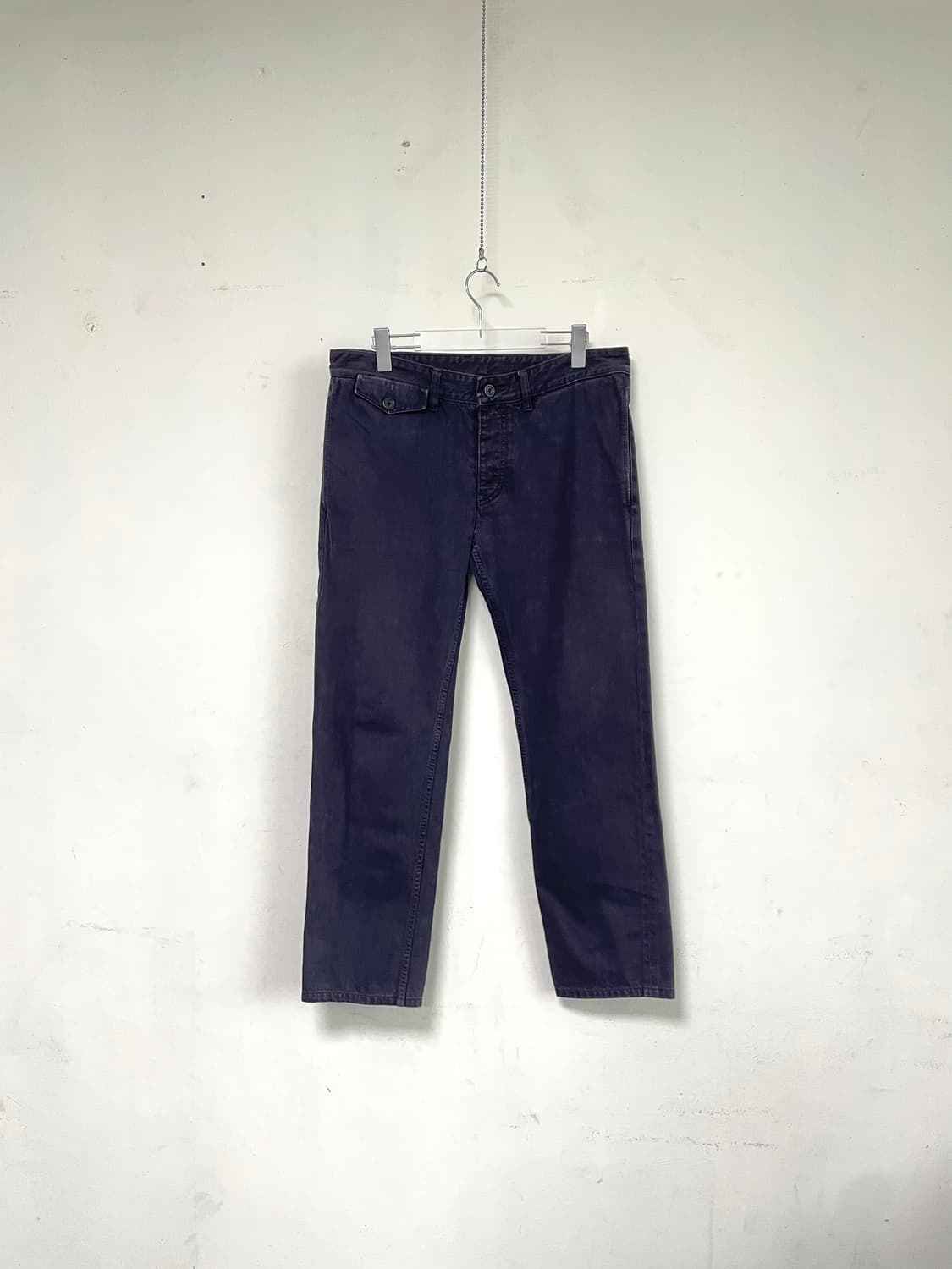 [50] 우영미 포켓 디테일 가먼트 다잉 데님 팬츠 스트레이트핏 상품이미지2