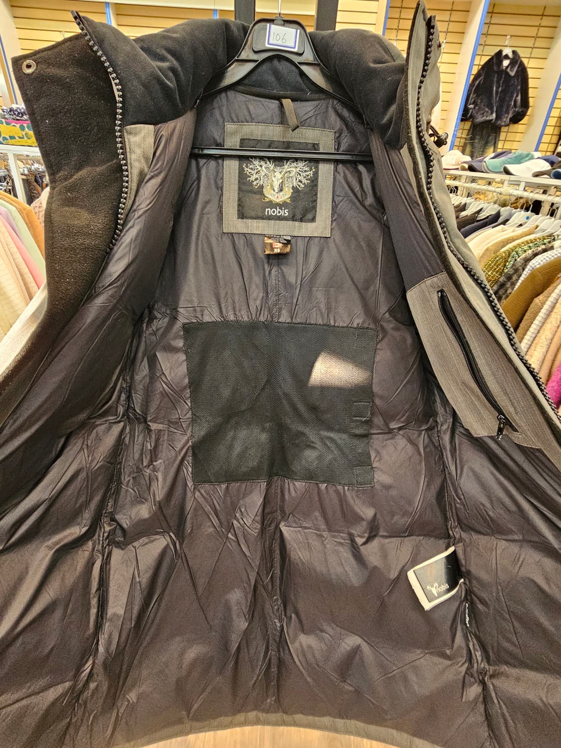 No.106 nobis 노비스 코요테 퍼패딩(XS) 상품이미지8