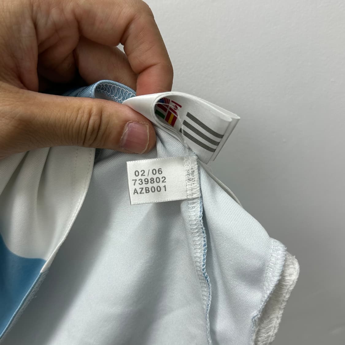 아디다스 아르헨티나 06 월드컵 홈 크레스포 유니폼 해외L 상품이미지10