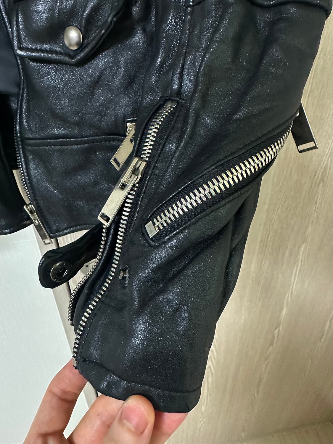 양가죽 램스킨 라이더자켓 상품이미지3