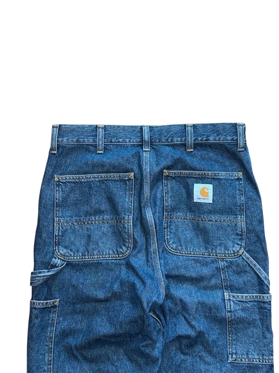 칼하트 wip 더블니 블루 스톤워시드 카펜터 데님 상품이미지8