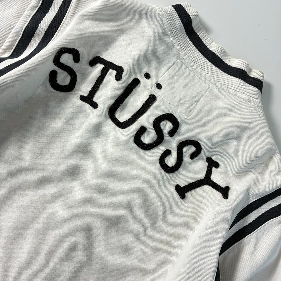 Stussy  스투시 90,s 기어 스컬패치 바시티 자켓  상품이미지4