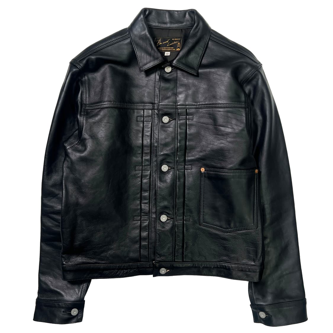 본쿠라 1st 홀스하이드 레더 자켓 (38) 상품이미지1