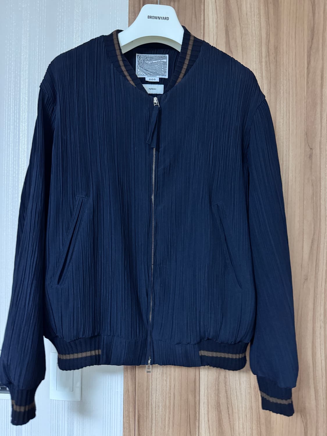 999휴머니티 x 마이라이브러리 헤리티지 블루종 네이비 s 상품이미지1