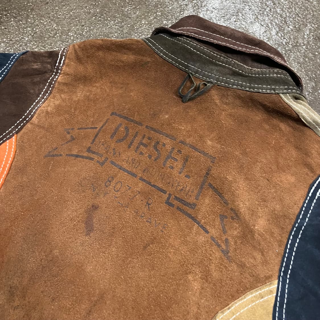 90s Diesel 리버시블 스웨이드 트러커 자켓 (105) 상품이미지4