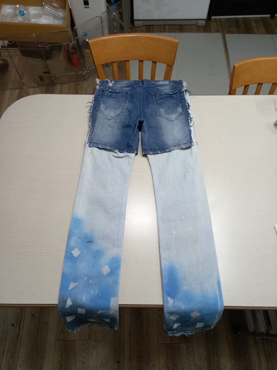 31 DIESEL Safado 데미지워싱 페인티드 커스텀 31-501 상품이미지2