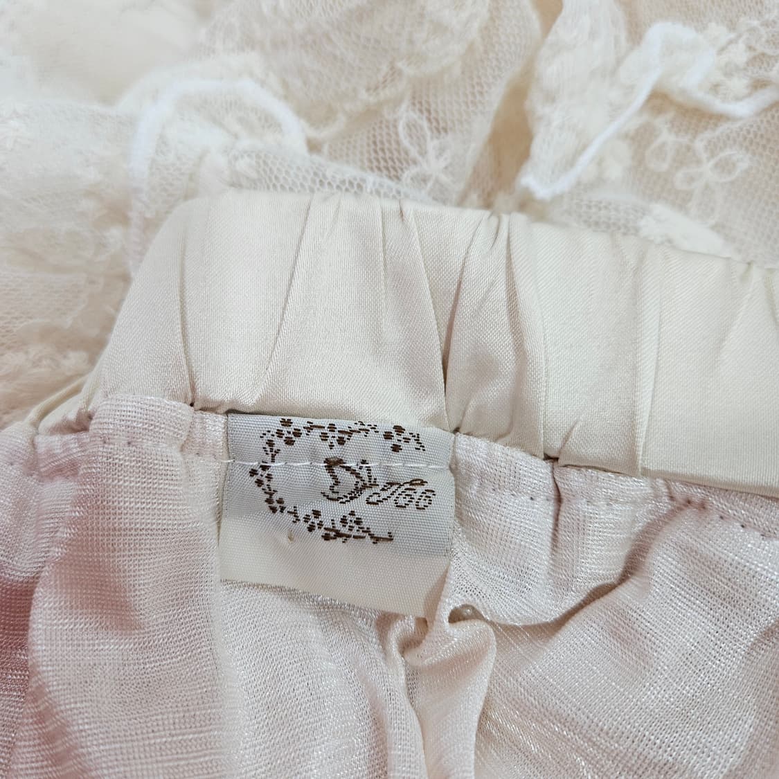 아이보리 레이스 리본 미니 스커트 상품이미지7