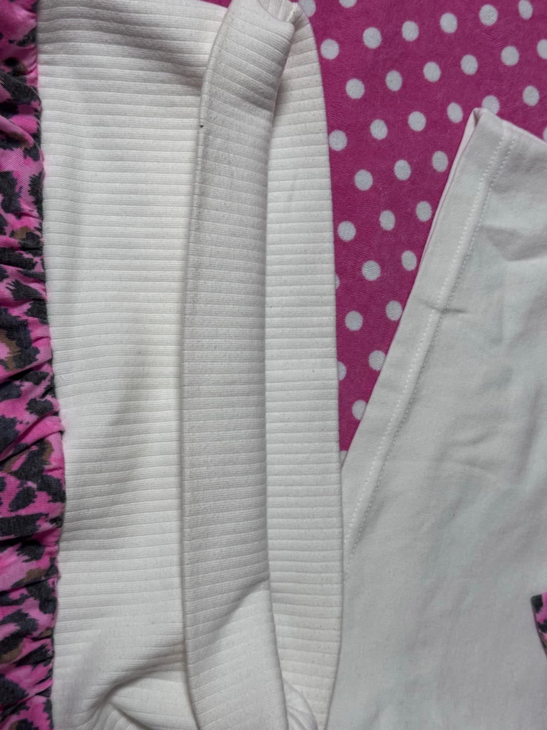 베이비메탈클럽 베메클 핑키 레오파드 리본 화이트 셋업 상품이미지3