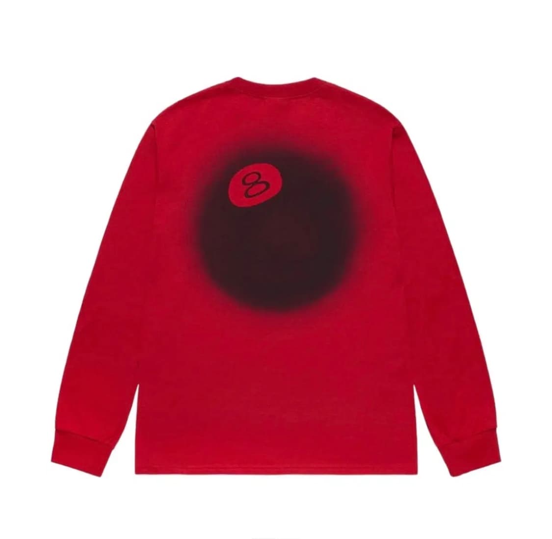 L)스투시 8볼 fade ls tee - dark red 상품이미지1