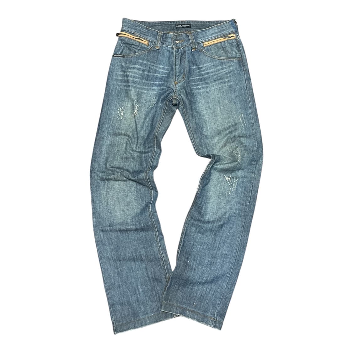 실착) Dolce & Gabbana 아카이브 DG 실드 로고 지퍼 데님 상품이미지3