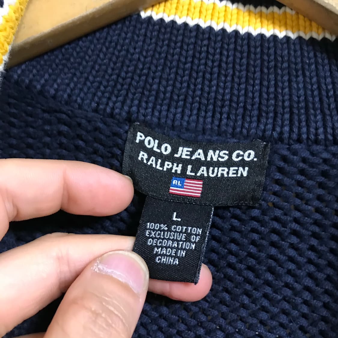 폴로 랄프로렌 RL 로고 니트 풀집업 상품이미지5