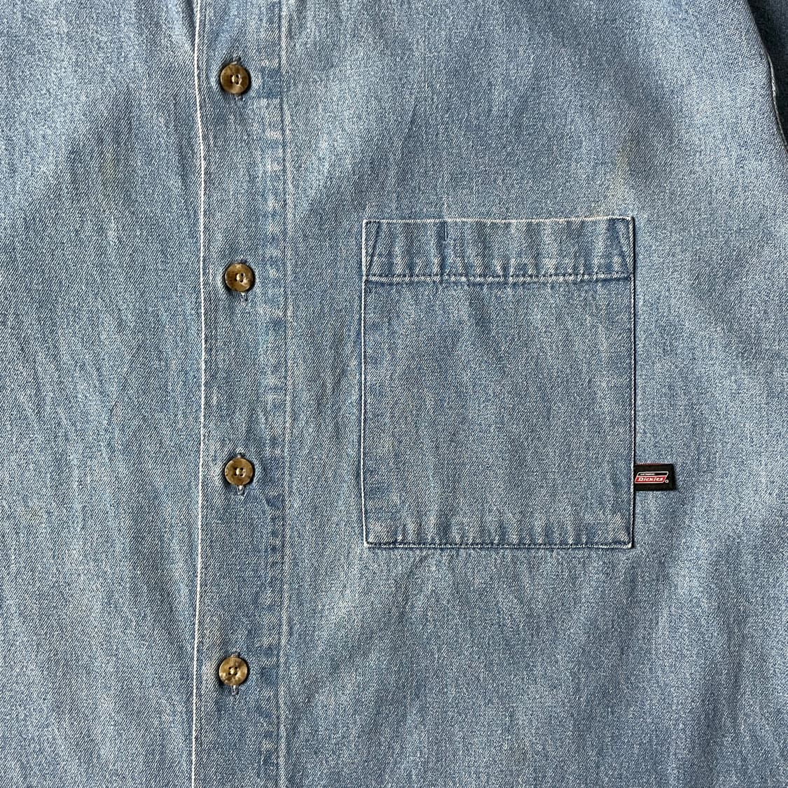 DICKIES 디키즈 빈티지 데님 코튼셔츠 A00423 상품이미지3