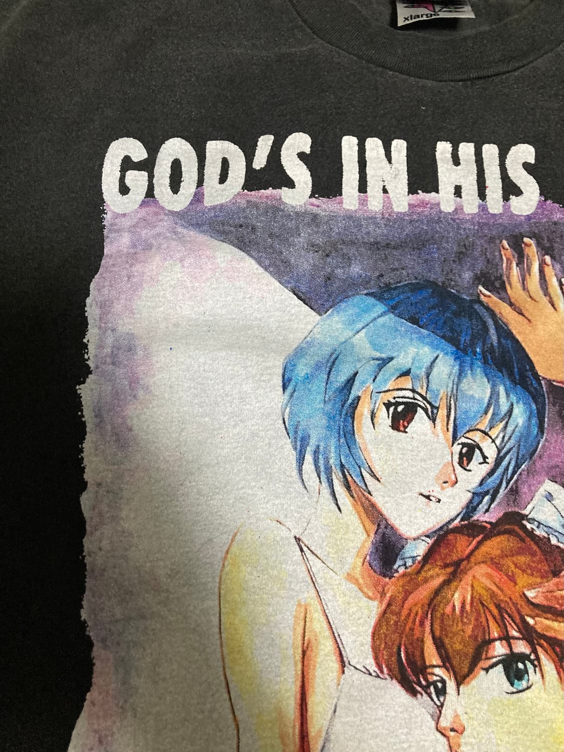 [XL] Evangelion Rei & Asuka bootleg tee 상품이미지3