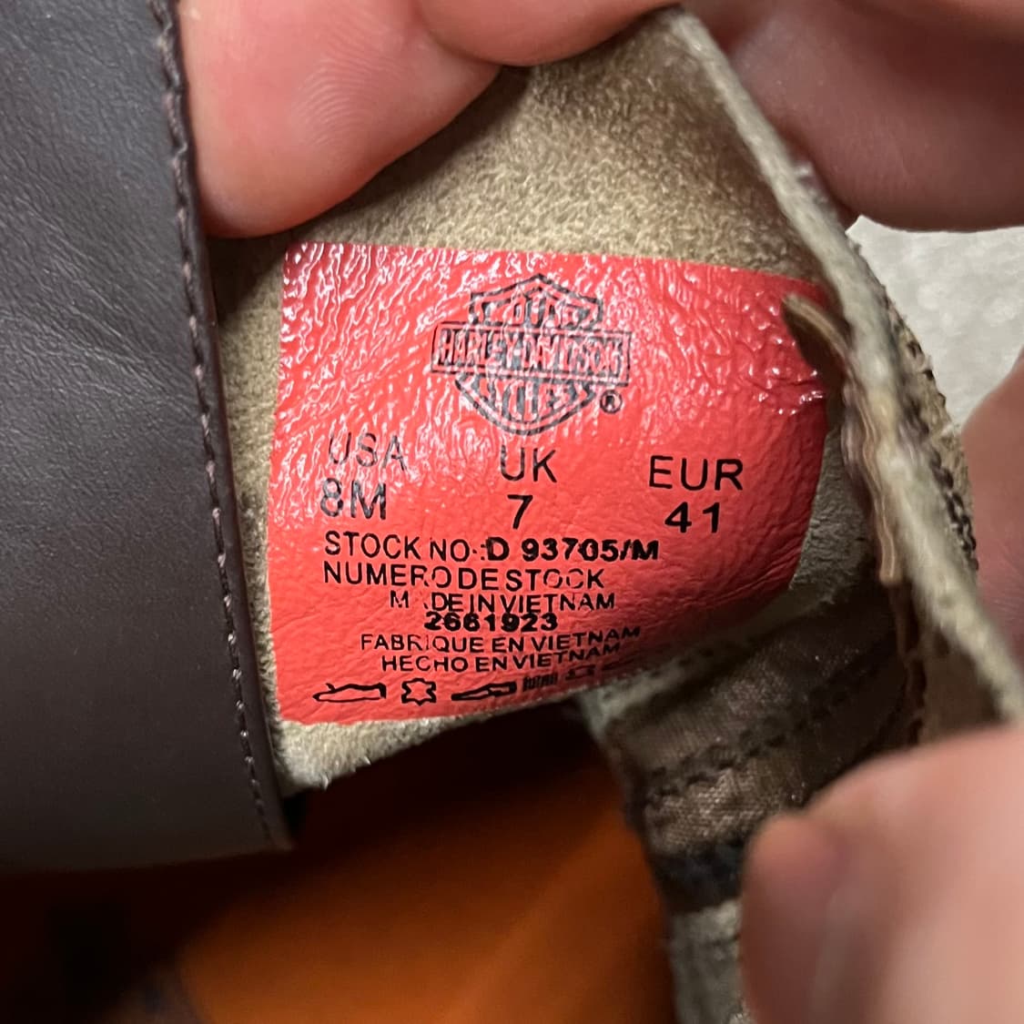 할리데이비슨 스웨이드 엔지니어 부츠 (260) 상품이미지7