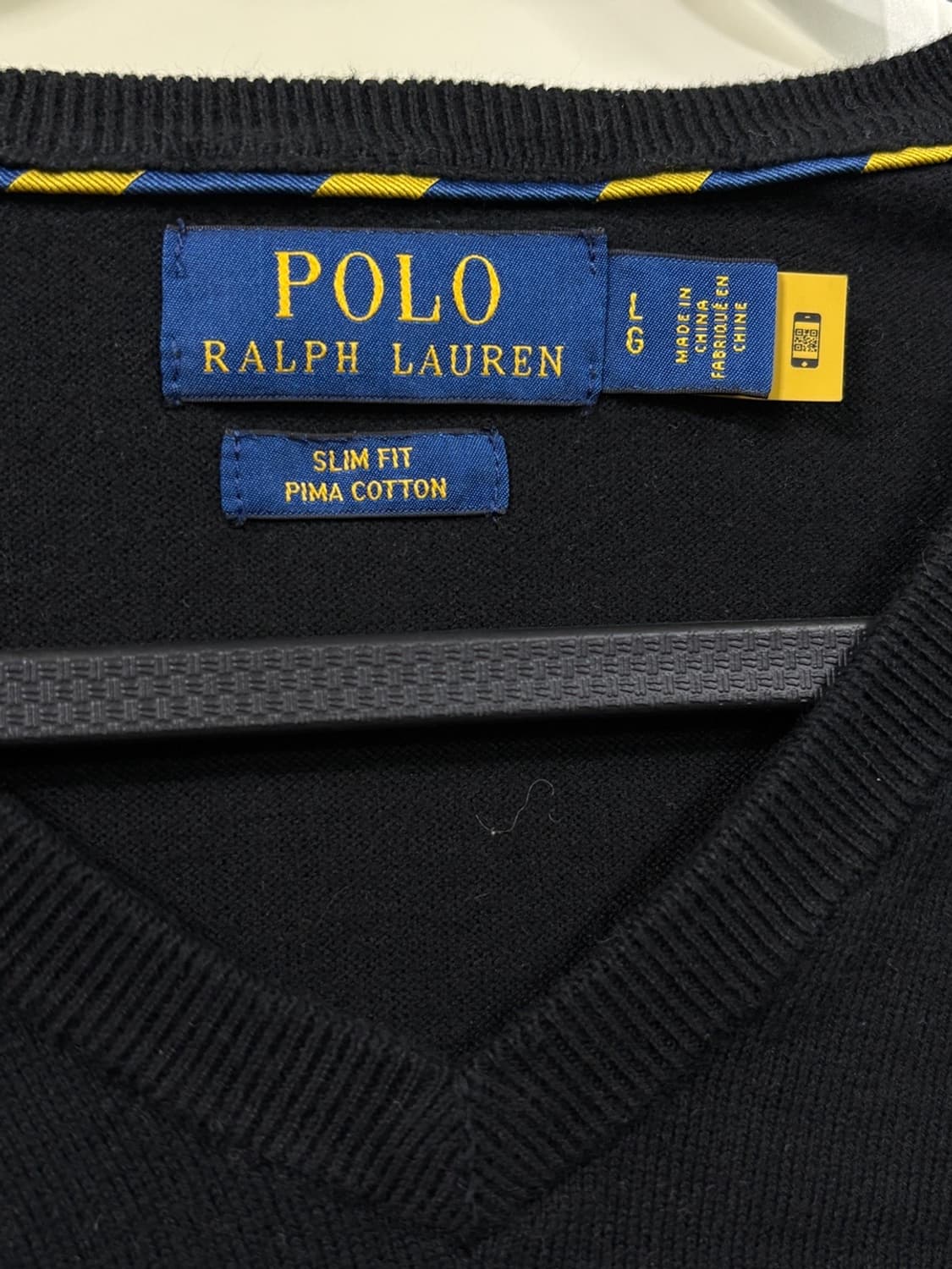 폴로 랄프로렌 블랙 브이넥 니트 상품이미지2