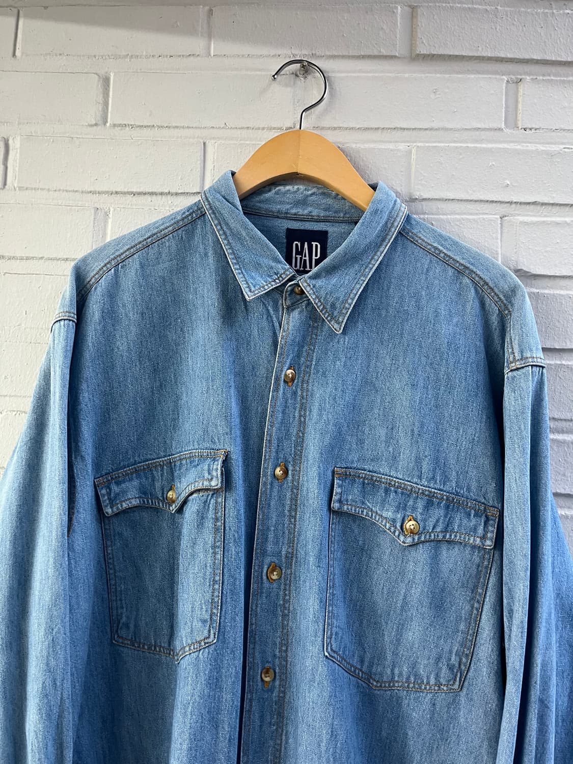 90's GAP denim shirt 상품이미지2