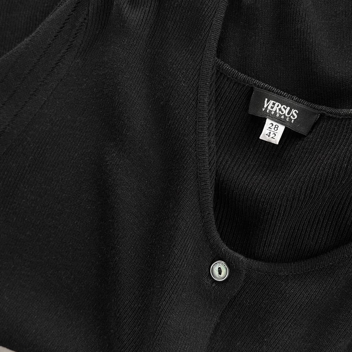 베르사체 블랙 니트 가디건 상품이미지2