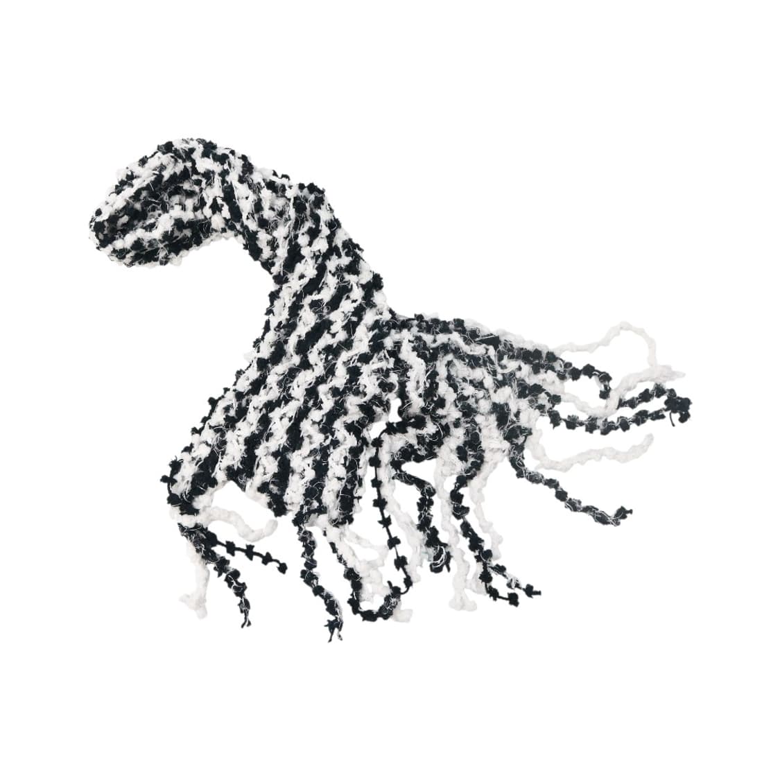 티지 블랙 앤 화이트 팝콘 니트 믹스 머플러 상품이미지1