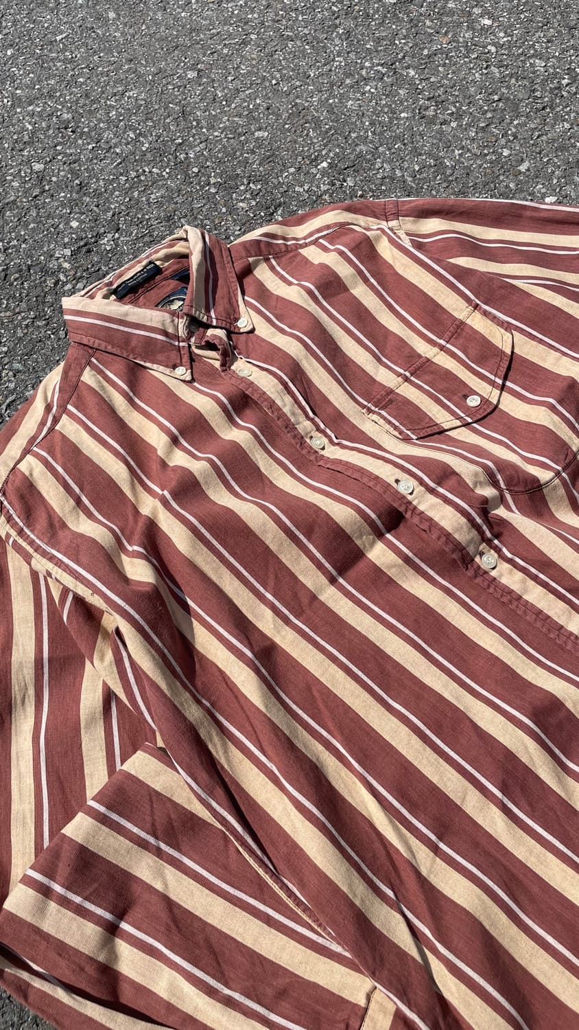 BRITISH KHAKI 빈티지코튼스트라이프패턴셔츠 상품이미지1