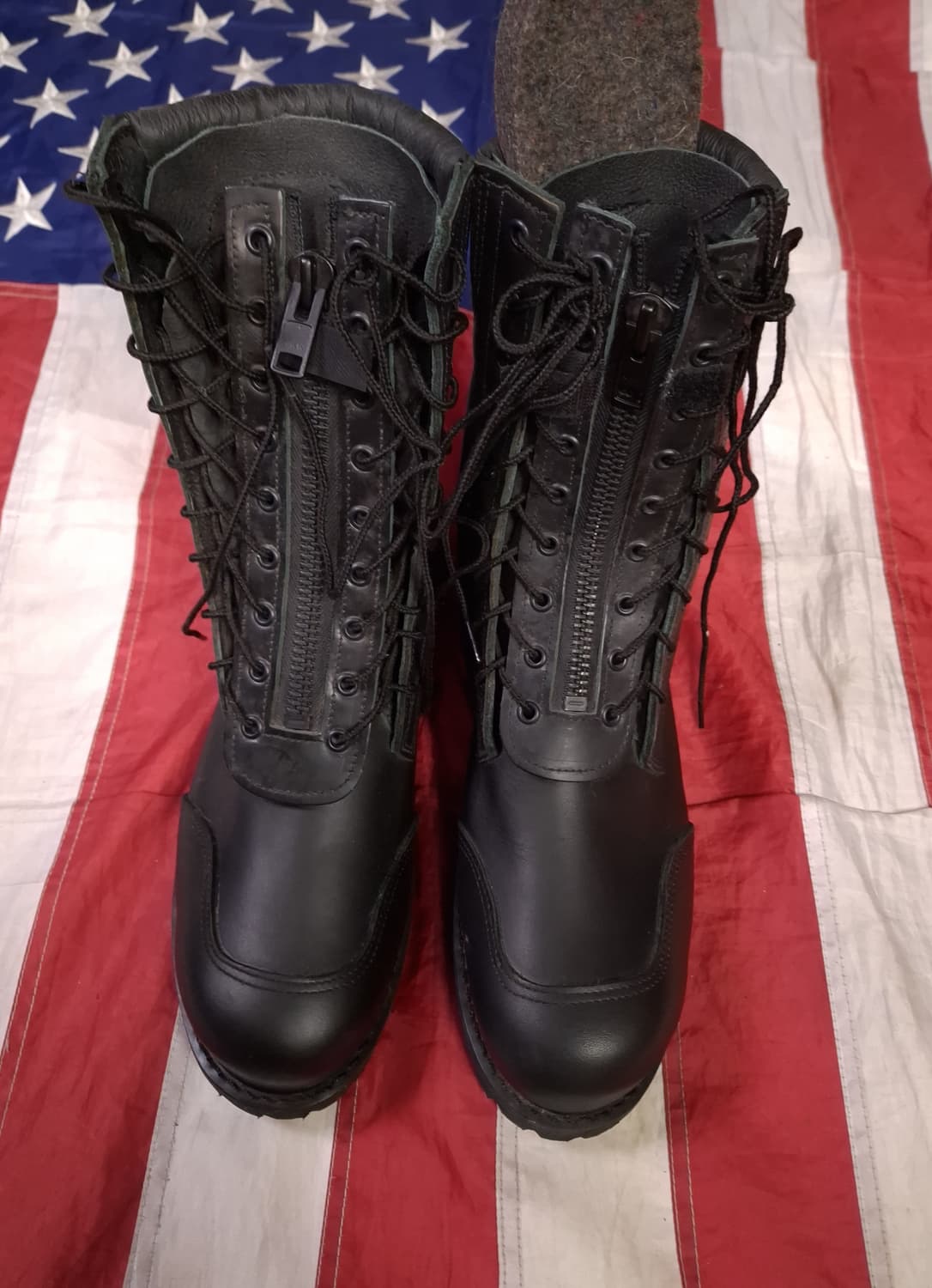 새제품 오리지날 올아메리칸 MFG  미공군/소방관 파이어 스틸토 부츠 상품이미지1