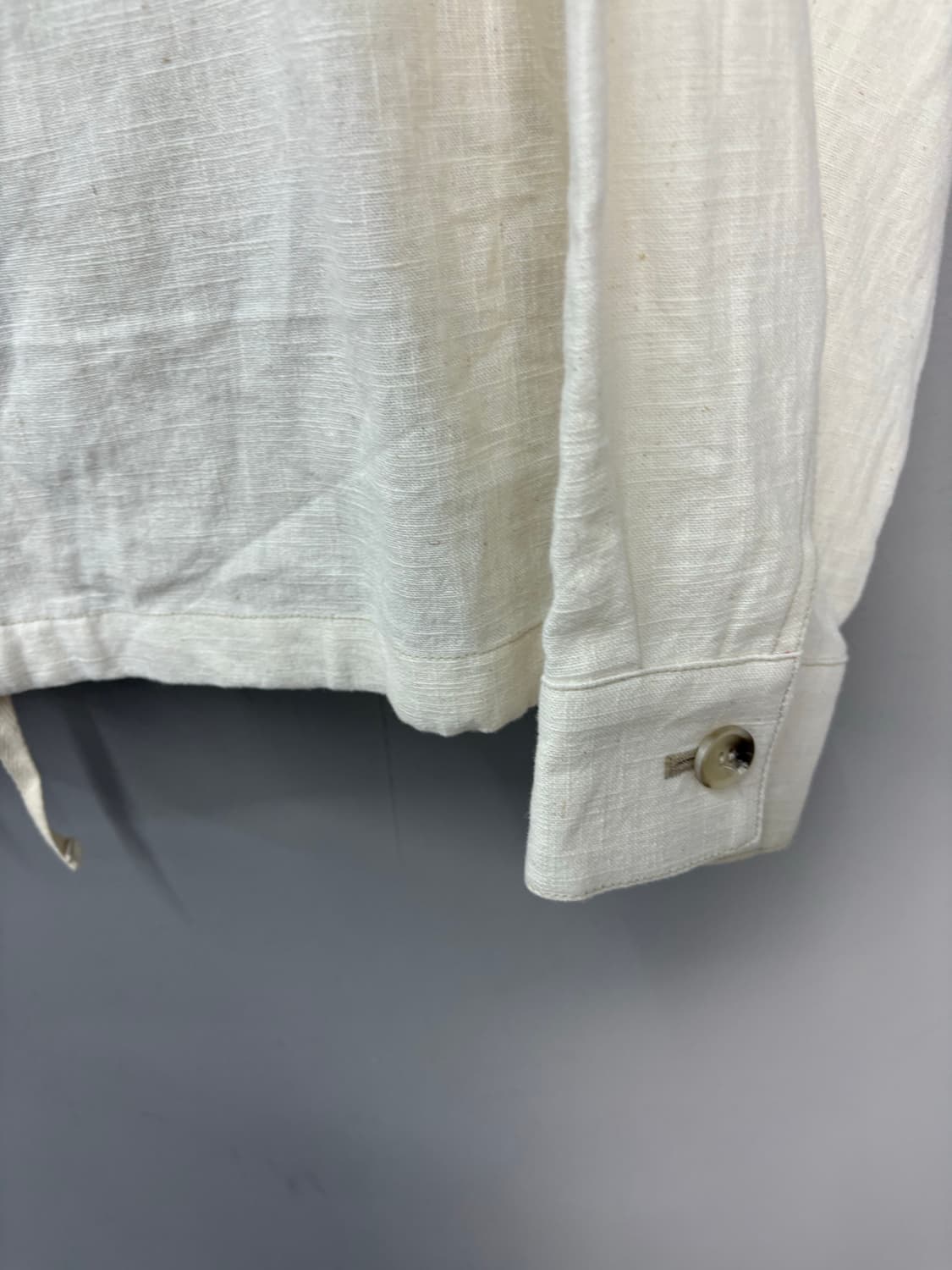 프리즘웍스 린넨 아이보리 블루종 자켓 A3375 상품이미지3