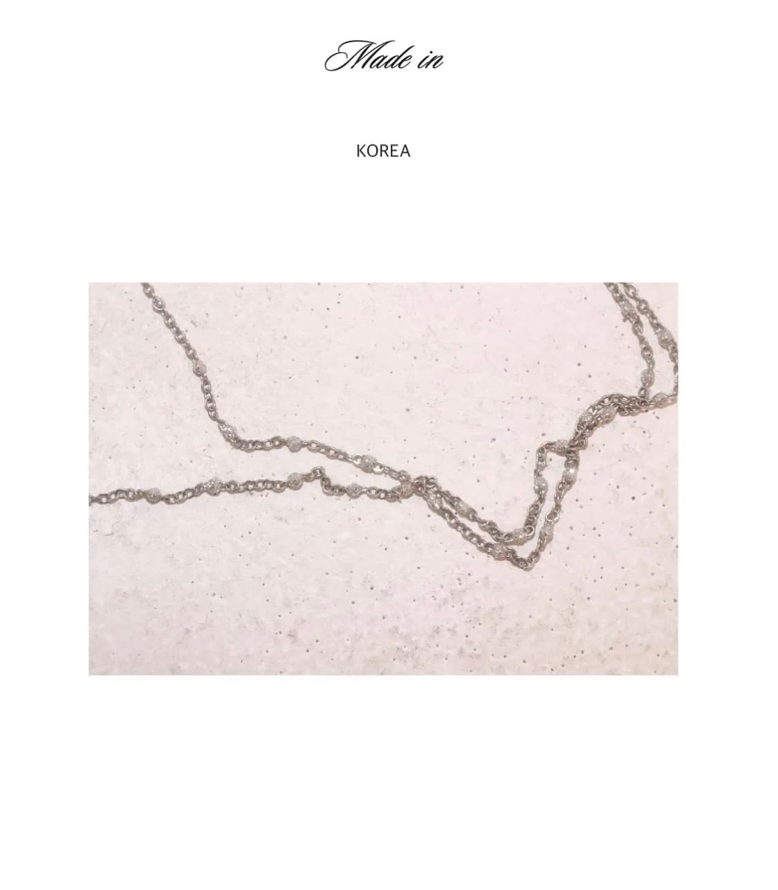 (새상품) 88ae 팔팔에이이 글리터 체인 목걸이 상품이미지2