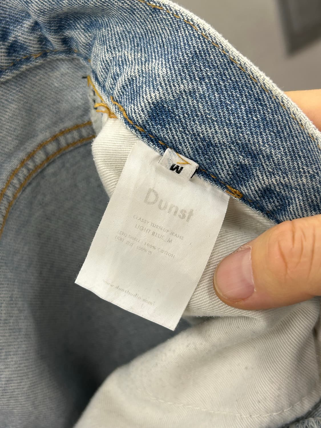 Dunst 던스트 라이트블루 워싱 데님 상품이미지6