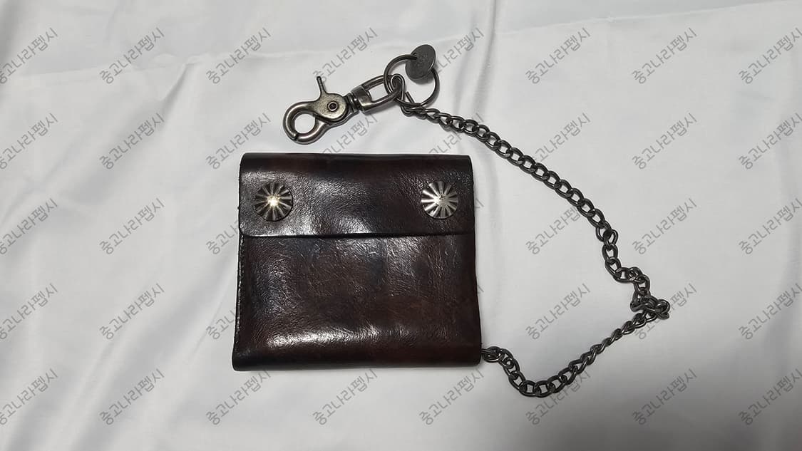 RRL 더블알엘 콘초 레더 체인 월렛 상품이미지1