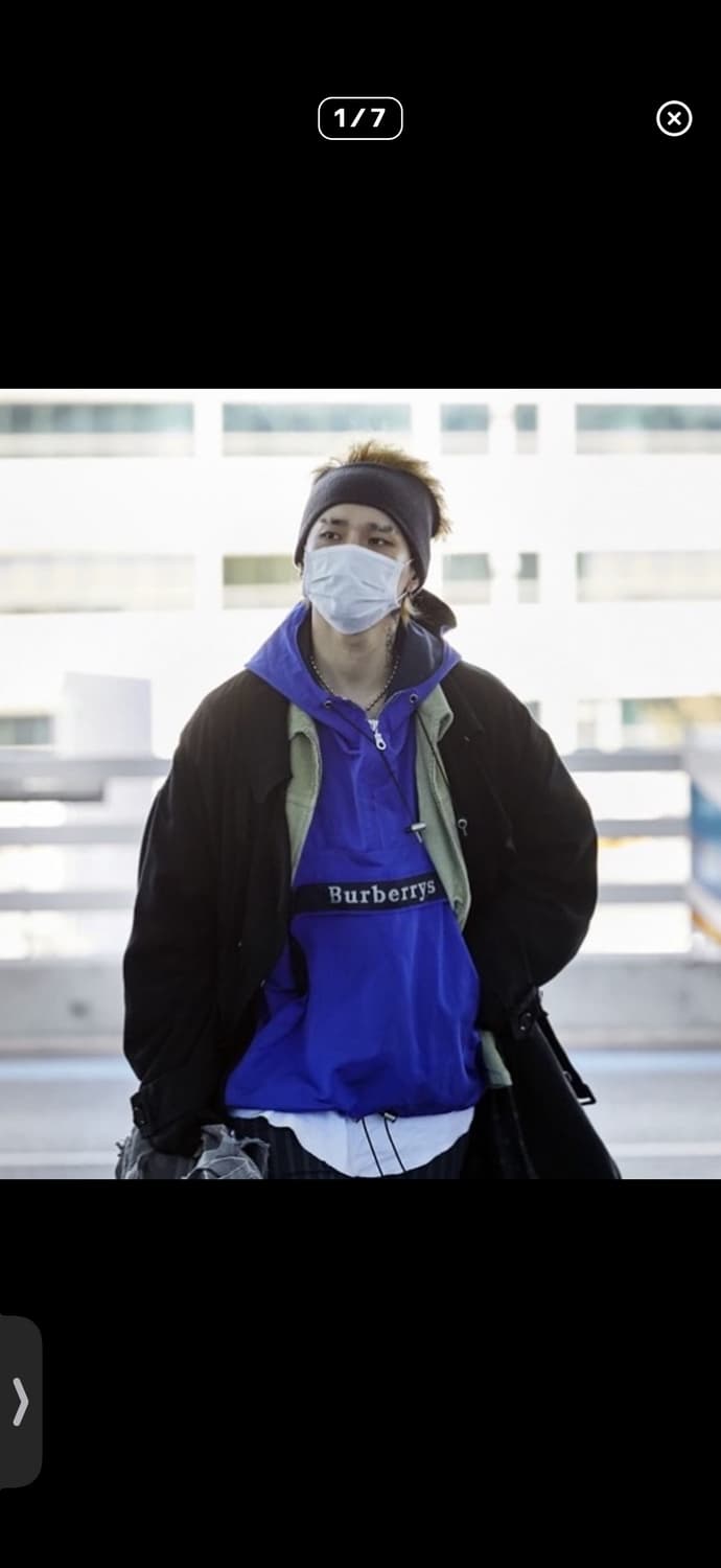 18SS 버버리  아카이브 로고 후드 아노락블루 M 상품이미지7