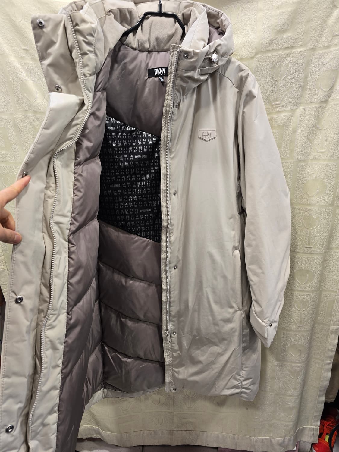 DKNY GOLF 무척가벼운 구스다운  롱패딩 XL (88) 상품이미지8