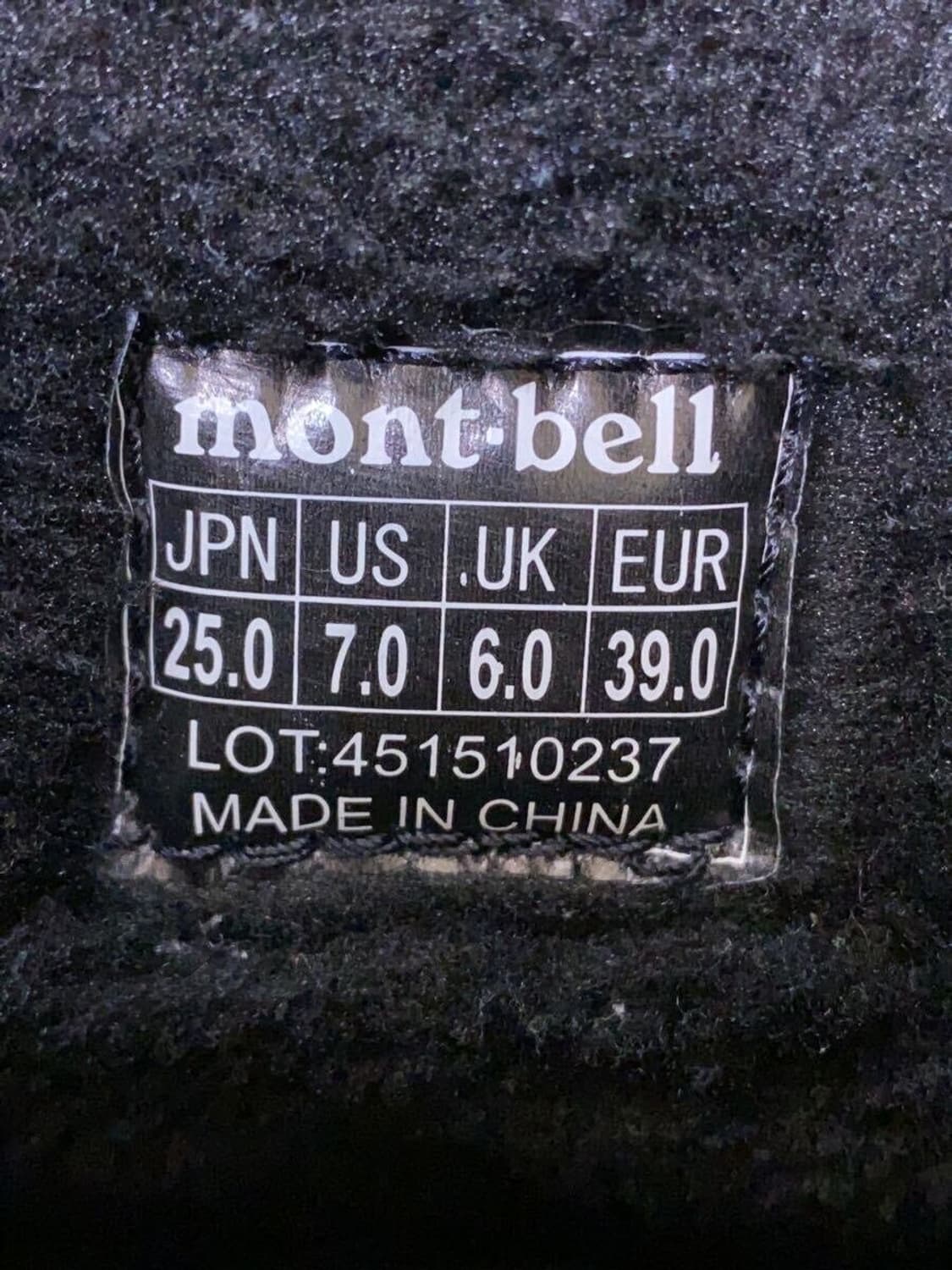 Montbell boots 상품이미지3