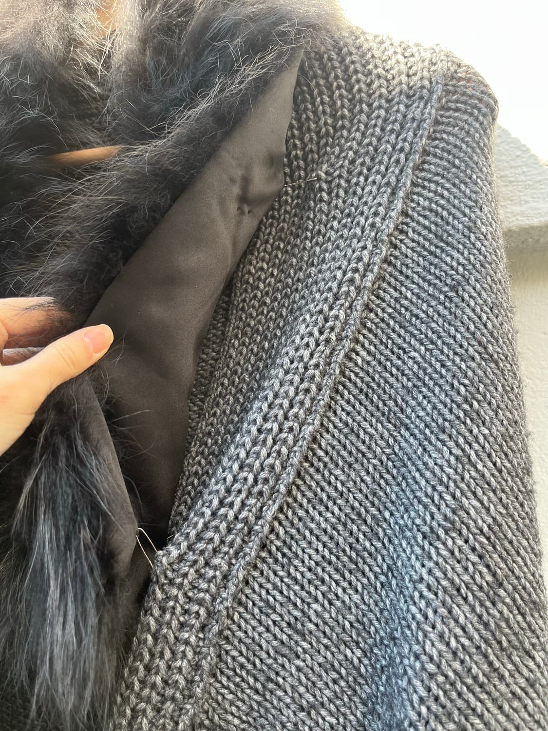 퍼 탈부착 가디건 상품이미지6