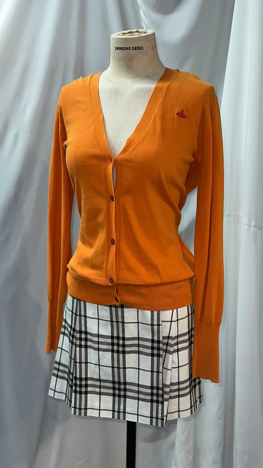 비비안웨스트우드 주황 가디건 상품이미지1