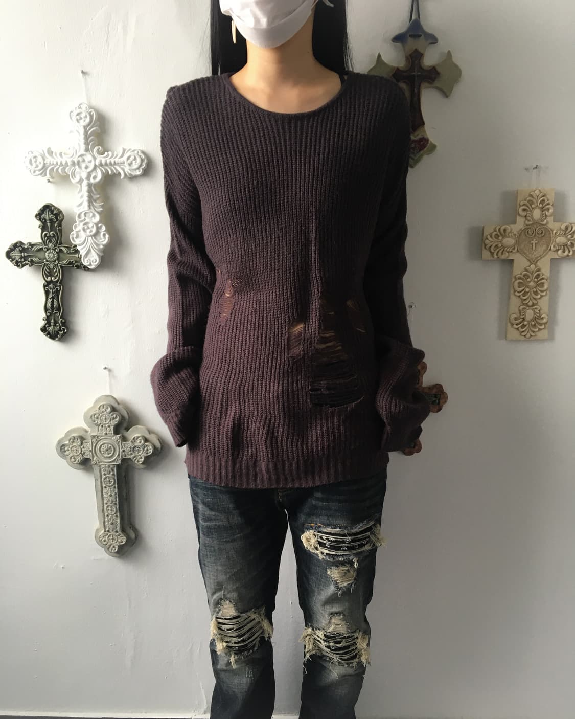 Damage knit 상품이미지1