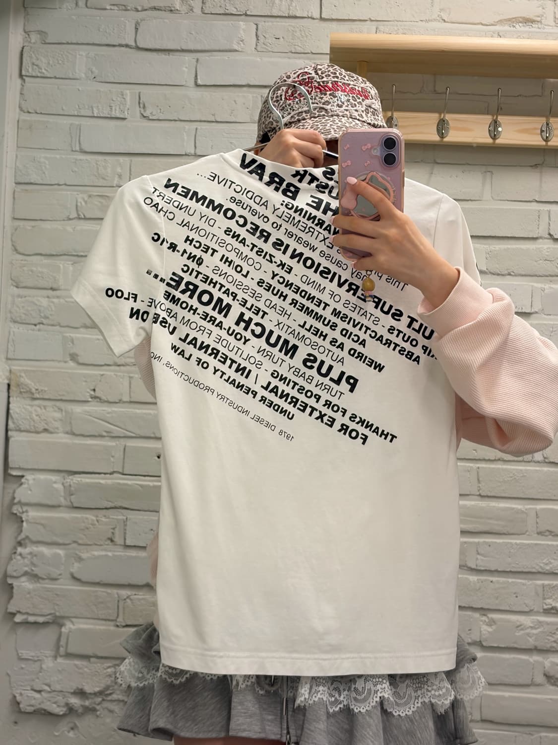 디젤 레터링 반팔 화이트 Diesel lettering 일본 빈티지 상품이미지2