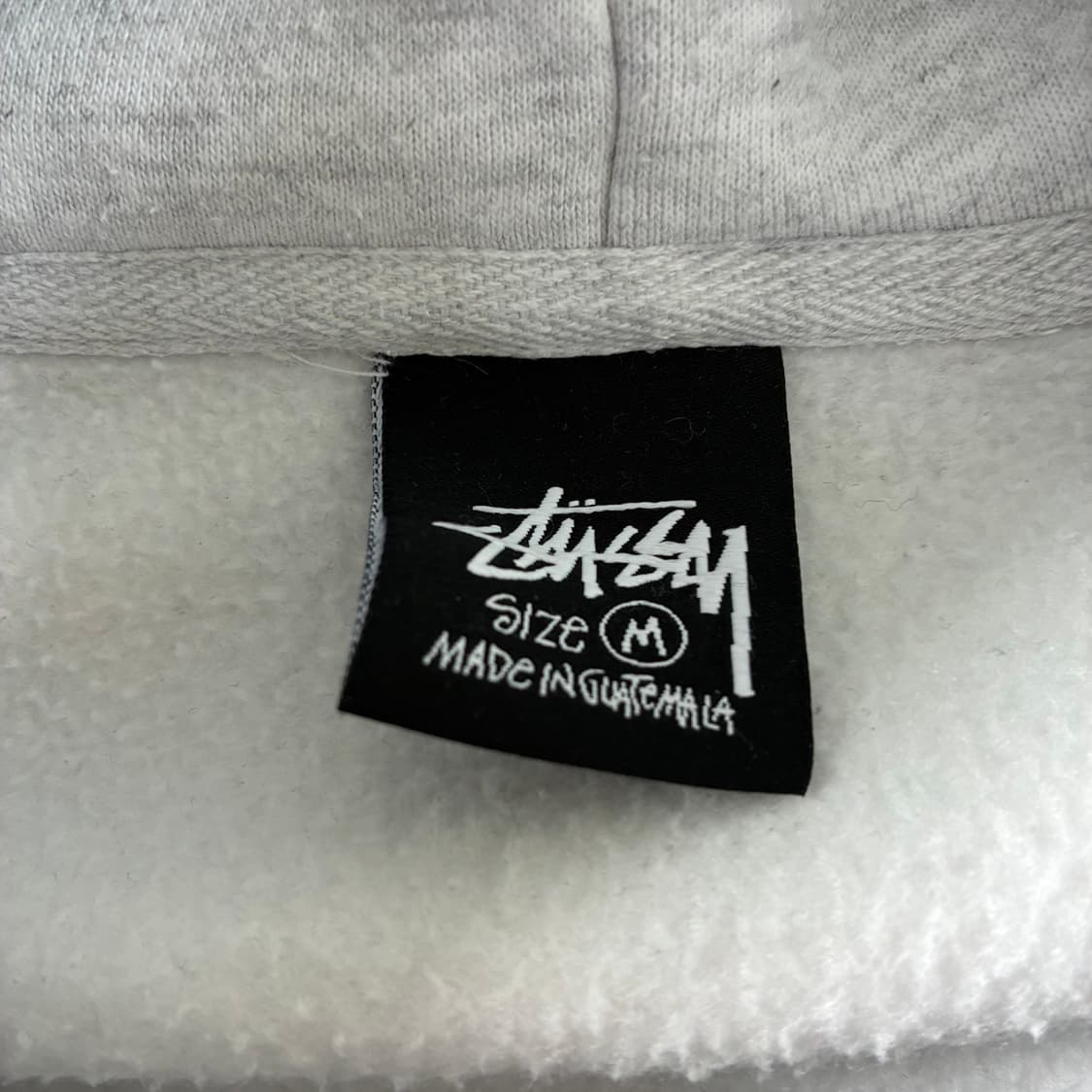 Stussy  스투시 베이직 스탁로고 그레이 후드집업 상품이미지6
