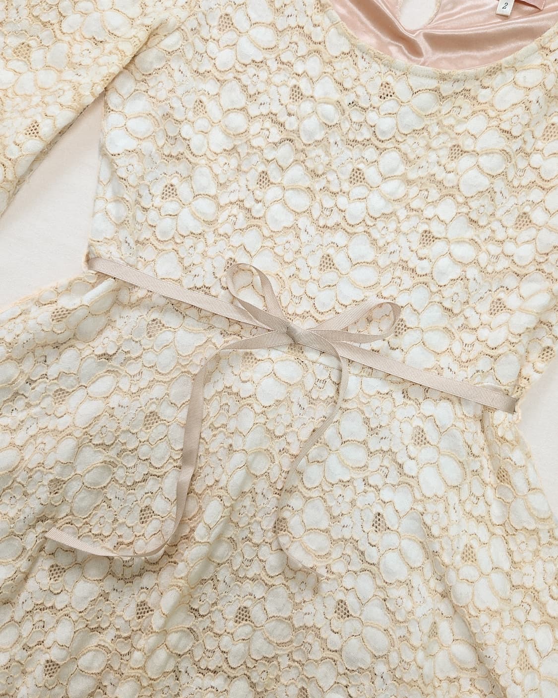 크림 레이스 가든 플레어 원피스
 상품이미지3
