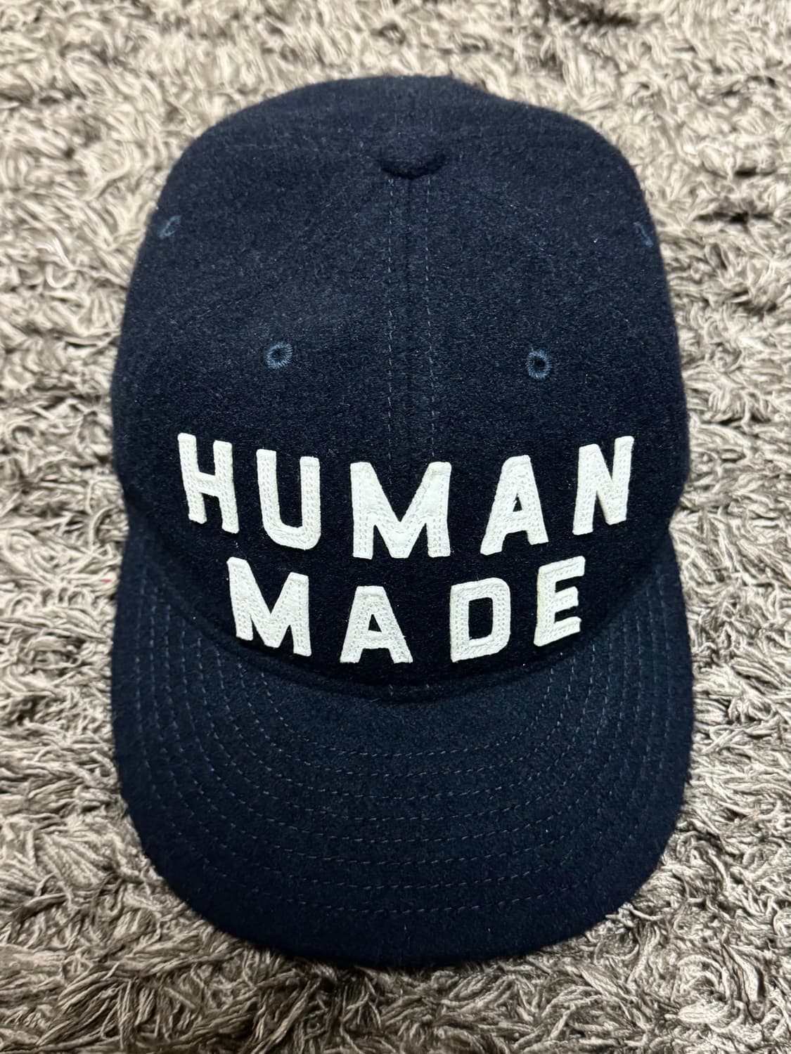 휴먼메이드 울 캡 네이비 Human Made Wool Cap Navy 상품이미지1
