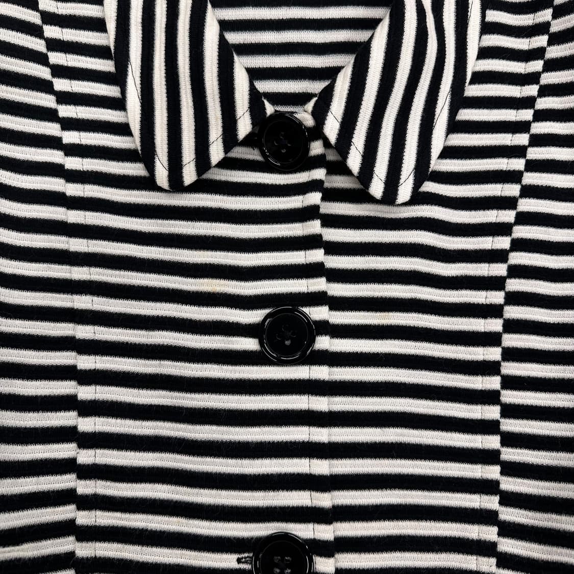 Chrome Stripe Big Button Shirt Jacket 상품이미지5