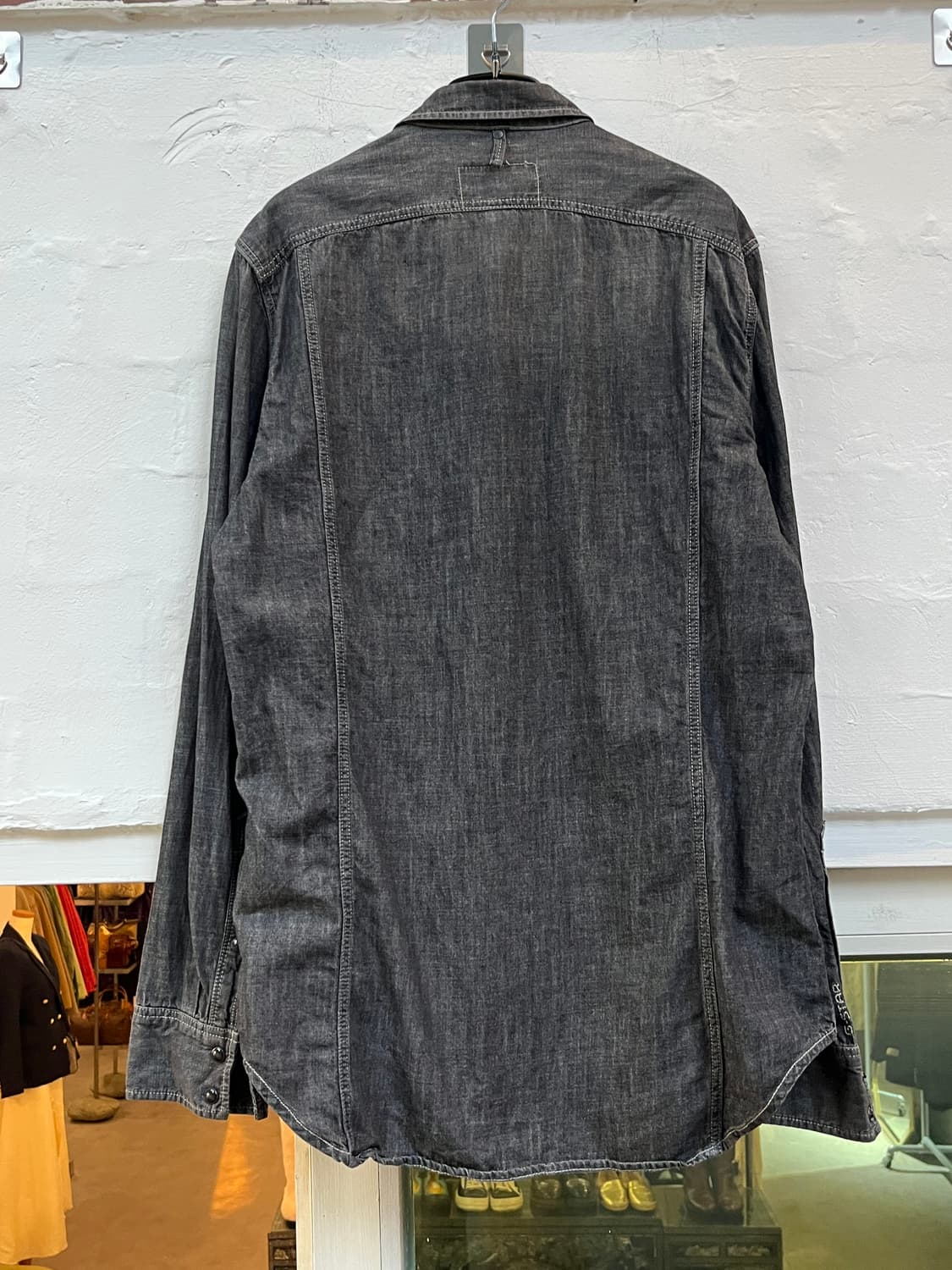 G-Star Raw 웨스턴 흑청 데님 셔츠 M 상품이미지9