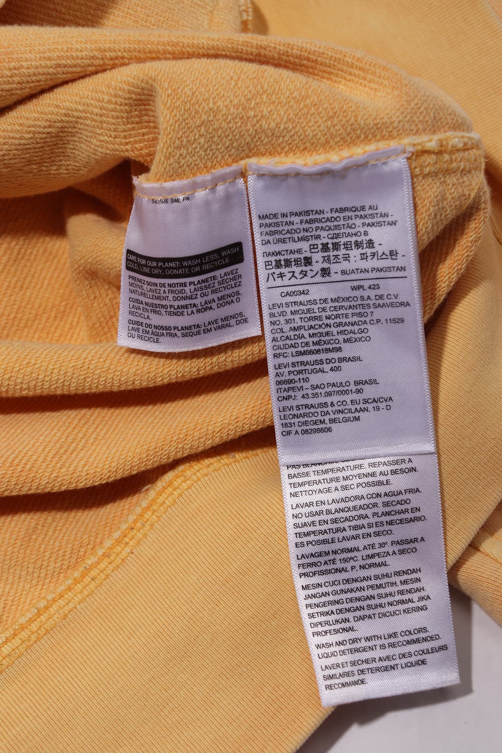 LEVIS 피그먼트 워싱 후드티 size M 상품이미지5