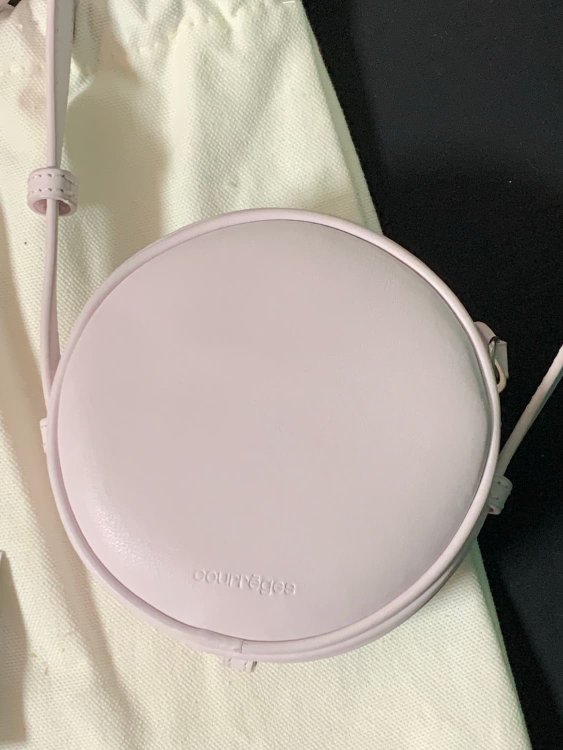 꾸레쥬 리에디션 서클 크로스 미니백 (정품) 핑크 상품이미지5